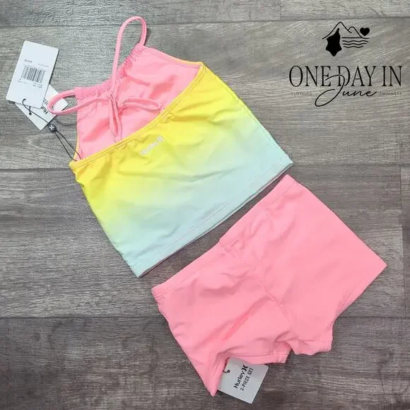 Hurley Boyshort Tankini Swimsuit Size 5 - Picture 3 of 3